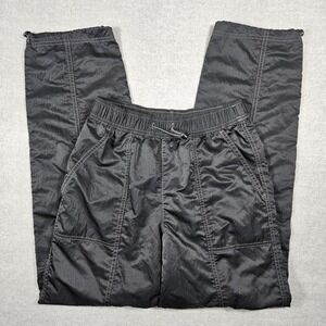 Wild Fable Black Nylon Parachute Pants Bungee Hem Contrast Stitch XXS Womens